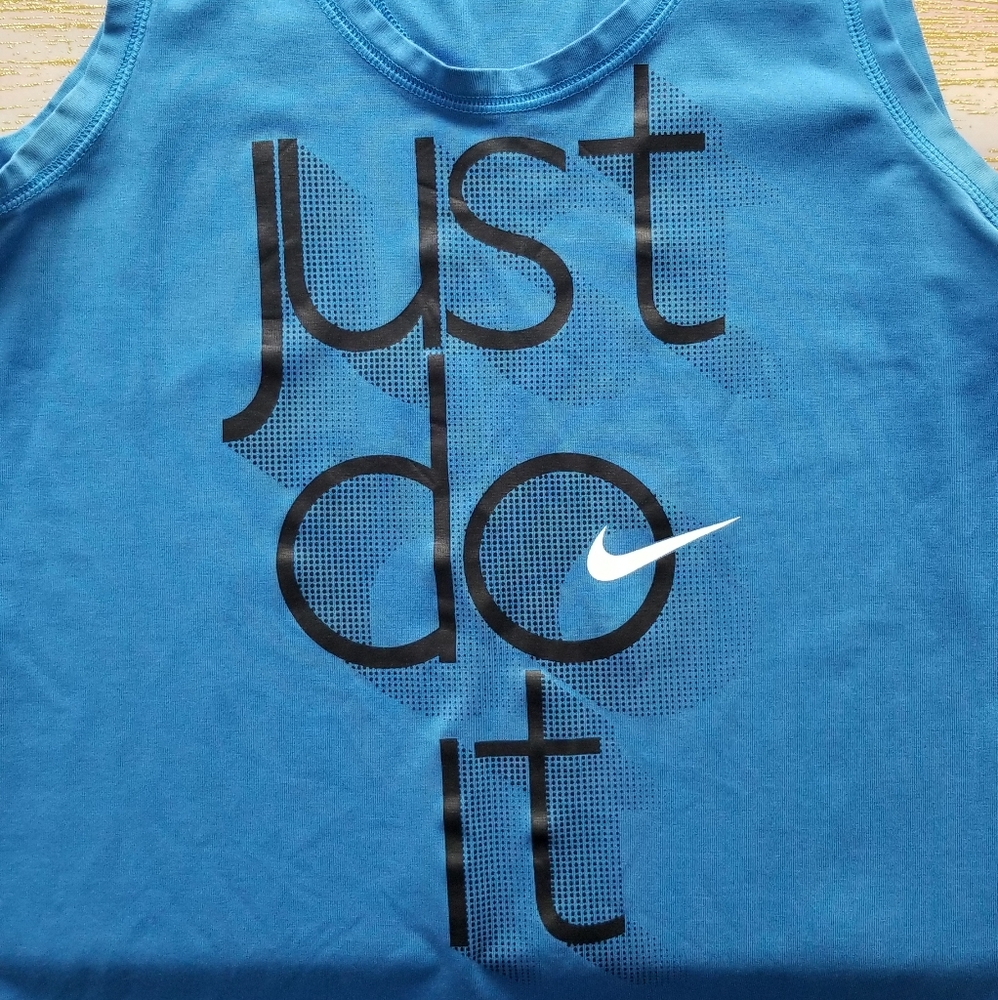 Blue Nike tank top Sleeveless sz large l dri fit